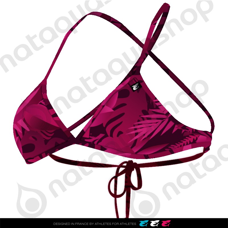 LEAVES FOREST TRIANGLE TIE BACK - FEMME Cherry Pink couleurs
