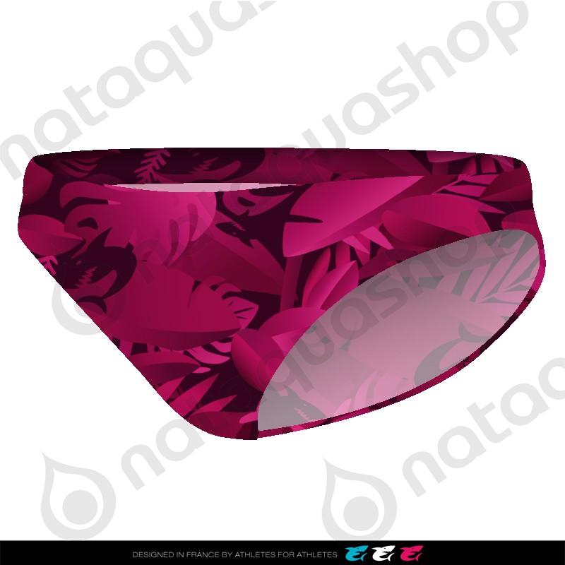 LEAVES FOREST BIKINI BRIEF - FEMME Cherry Pink couleurs
