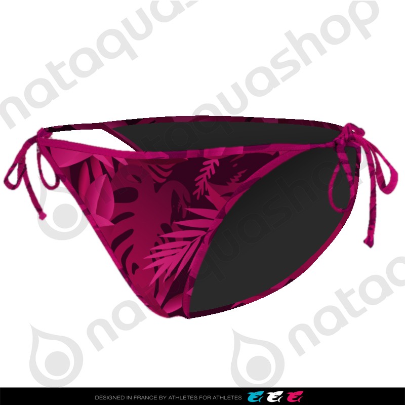 LEAVES FOREST TIE SIDE BRIEF - FEMME Cherry Pink couleurs