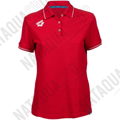 W TEAM SOLID POLOSHIRT COTTON - WOMAN Red