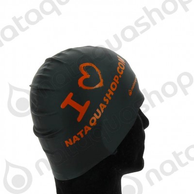 I LOVE NATAQUA - SILICONE SUEDE CAP noir/orange