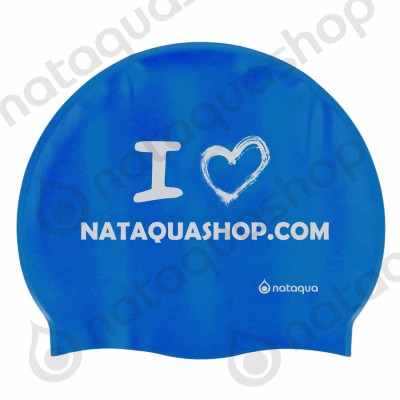 I LOVE NATAQUA - SILICONE SUEDE CAP Royalblue/silver