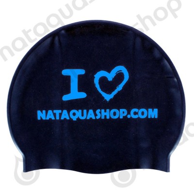 I LOVE NATAQUA - SILICONE SUEDE CAP Navy blue/turquoise