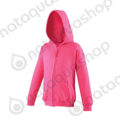 Sweat-shirt with zip Male - JH050 Hot Pink