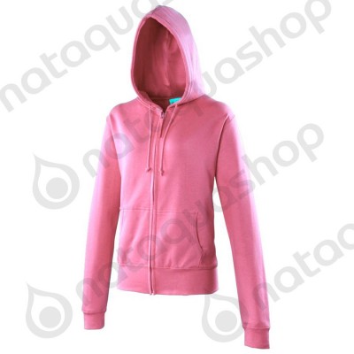 Sweat-shirt zippé FEMME - JH055 Candyfloss Pink