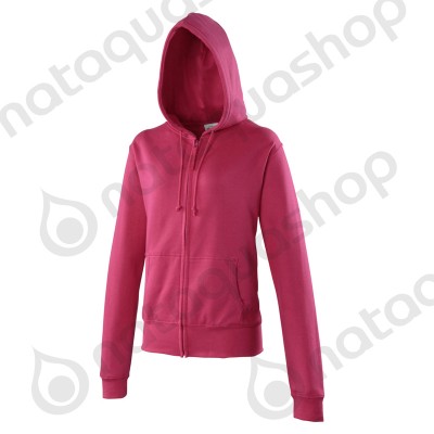 Sweat-shirt with zip Female - JH055 Hot Pink