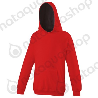 Sweat-shirt à capuche Enfant - JH03J Red/black