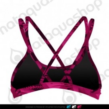 LEAVES FOREST TOP CRISS-CROSS BACK - FEMME Cherry Pink - photo 1