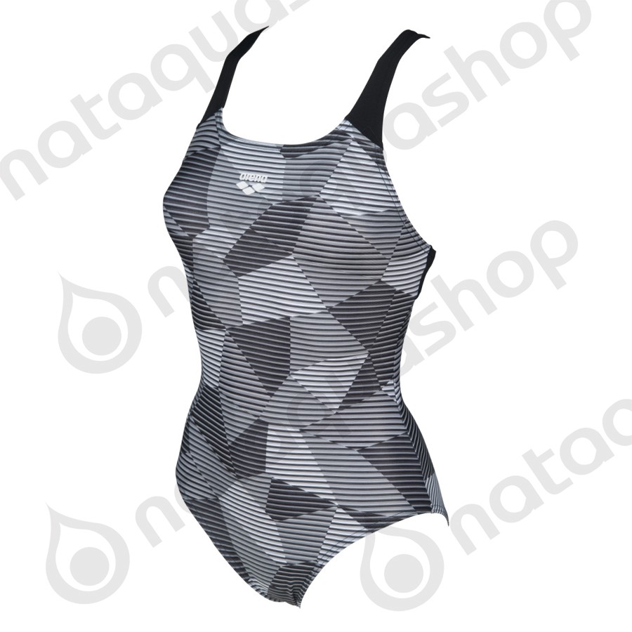 W STRIPED GEO SWIM PRO BACK