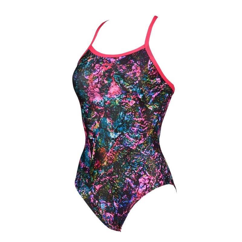 W MOUNTAINS TEXTURE LIGHT DROP BACK ONE PIECE Color