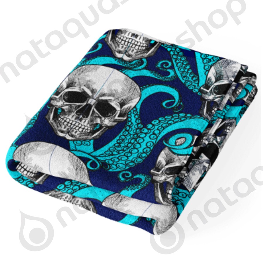 SERVIETTE MICROFIBRE SKULL OCTOPUS 