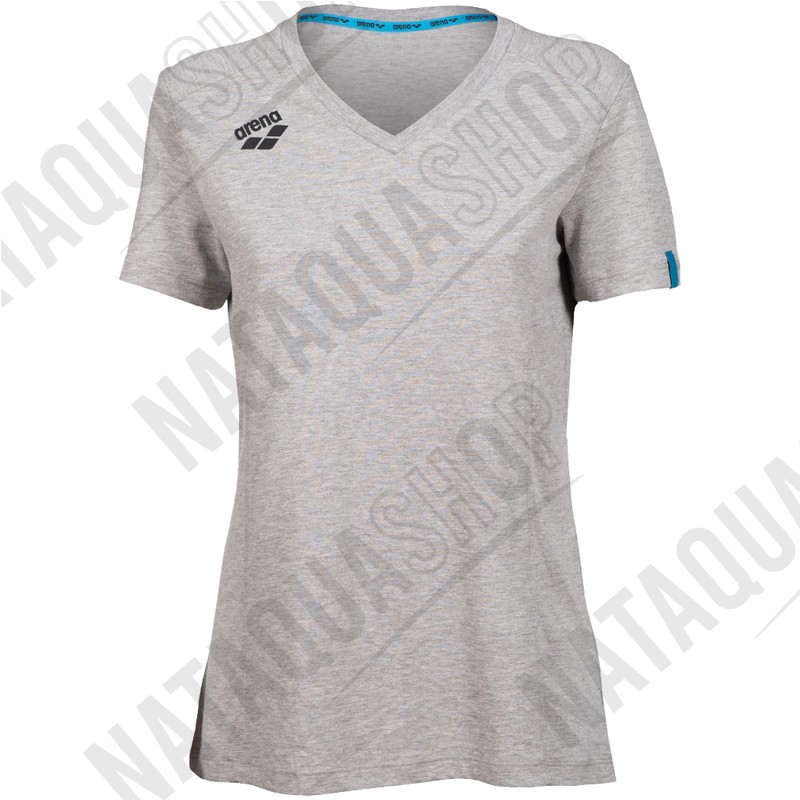 W TEAM PANEL T-SHIRT - FEMME Gris couleurs