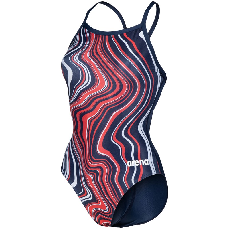 W SWIMSUIT LIGHTDROP BACK MARBLED - FEMME couleurs