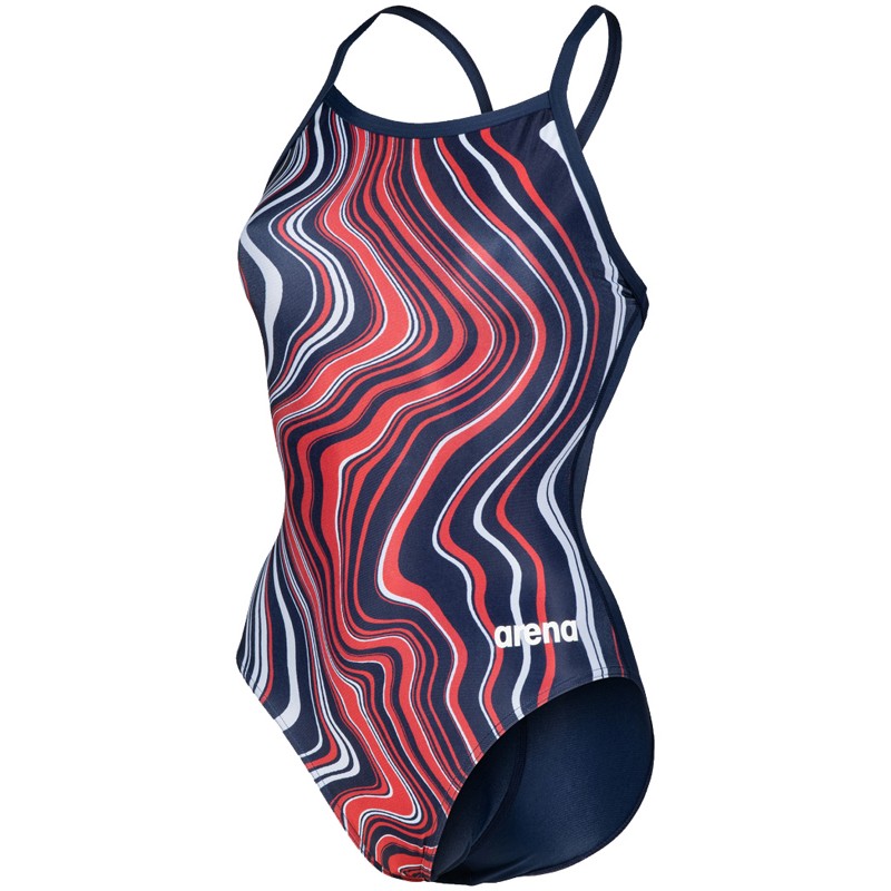 W SWIMSUIT LIGHTDROP BACK MARBLED - FEMME Color