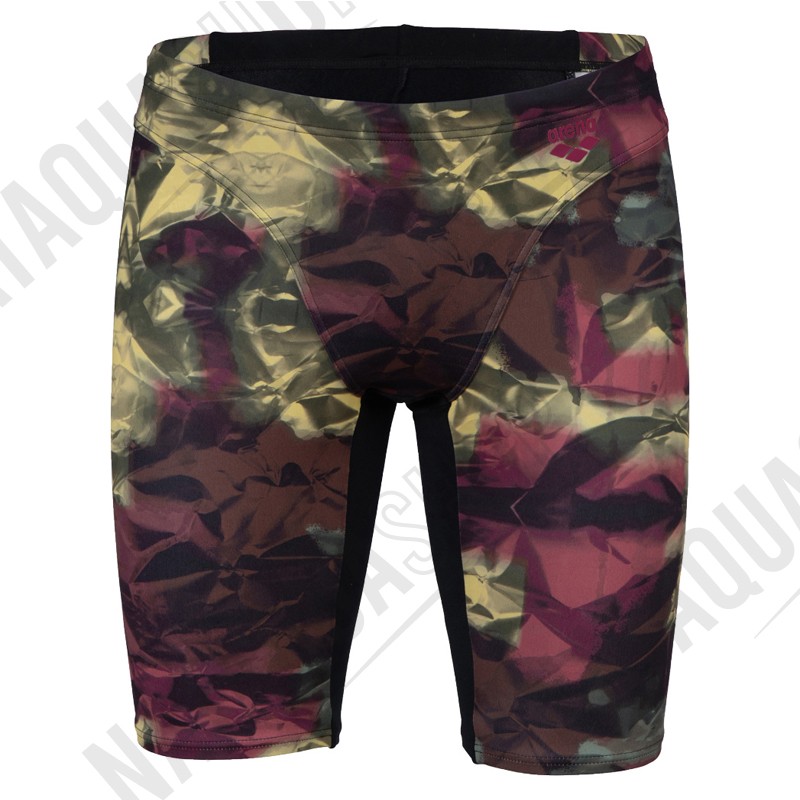 ARENA HERO CAMO SWIM JAMMER Black-red Color