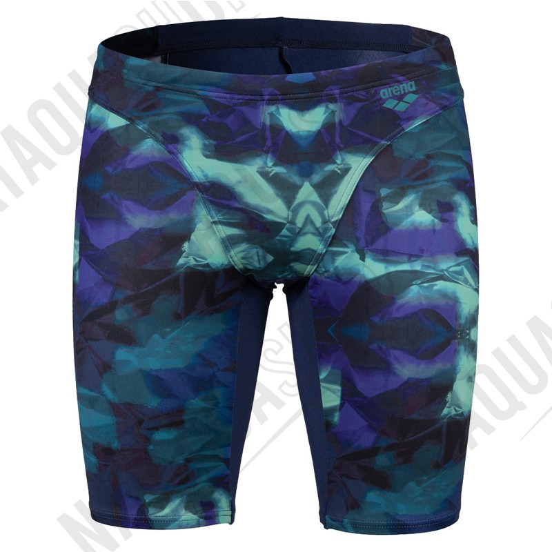 ARENA HERO CAMO SWIM JAMMER Bleu/Vert couleurs