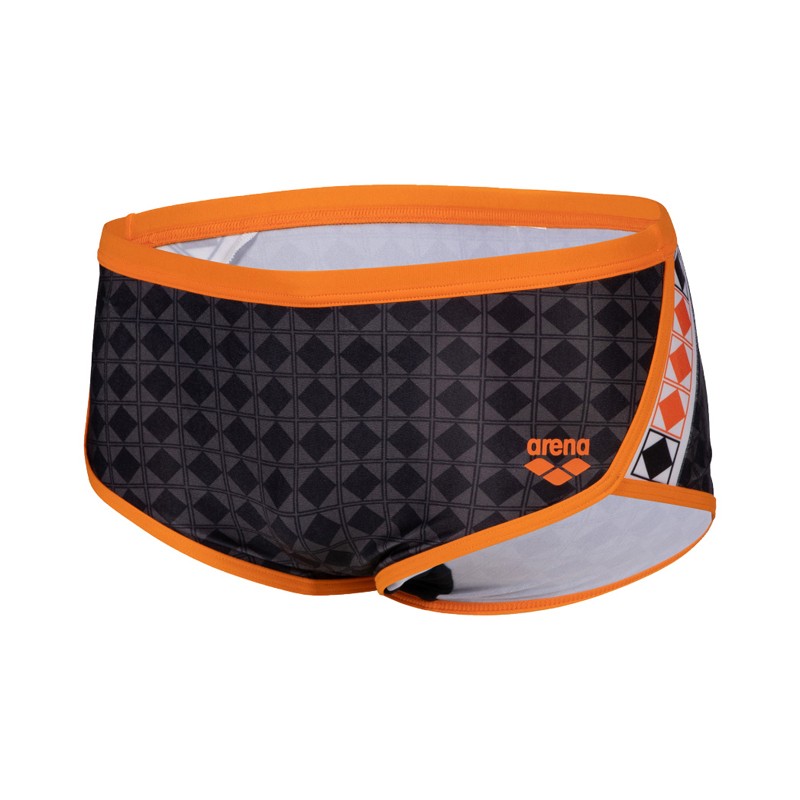 Pantaloncino Nuoto Uomo ARENA M Kun Map - Vita Bassa, Tessuto MaxLife Anti-Cloro (14 Cm Lato)