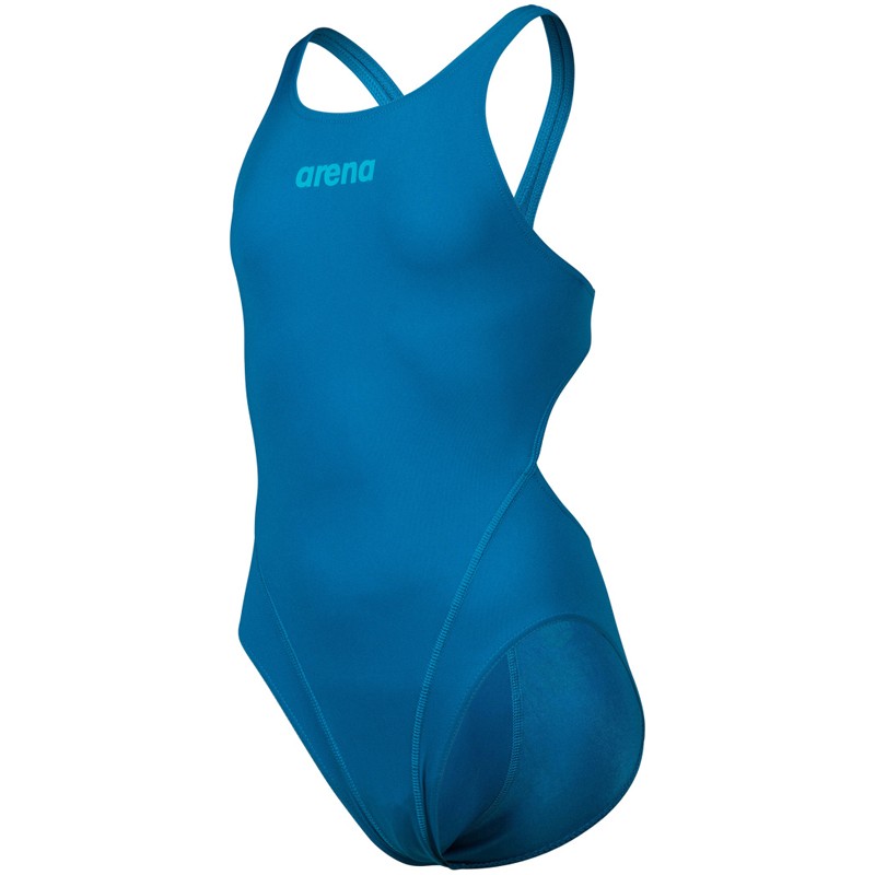 GIRL'S TEAM SWIMSUIT SWIM TECH SOLID - Blue Cosmo Color