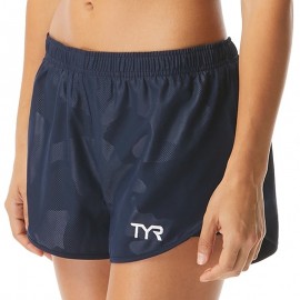 Short De Course En Nylon Blanc À Badge | Athleisure | PLT FR