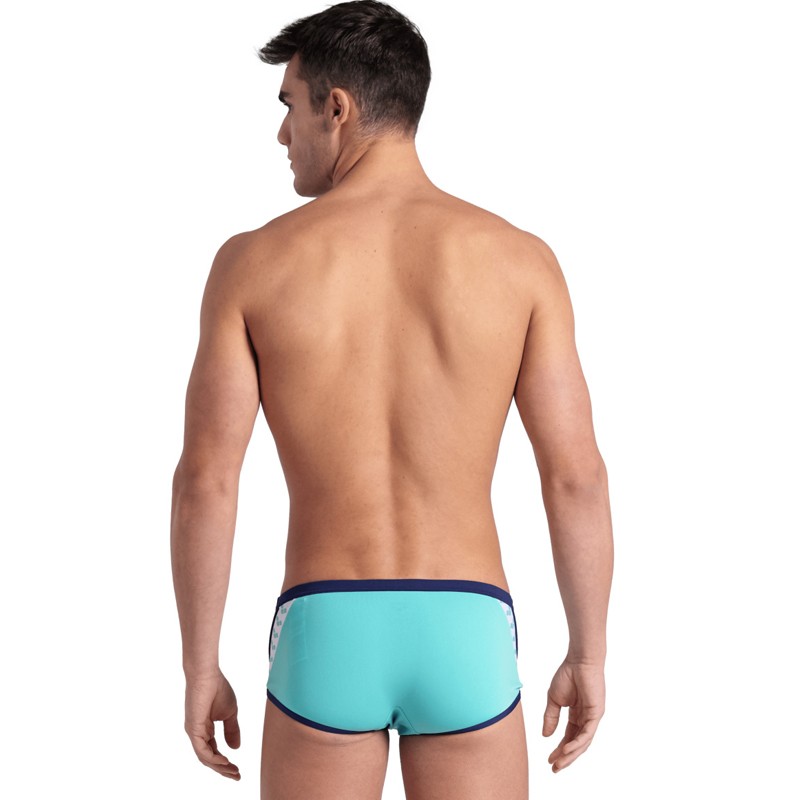 ICONS SWIM LOW WAIST SHORT SOLID - Water Blue ARENA - SWIMWEAR