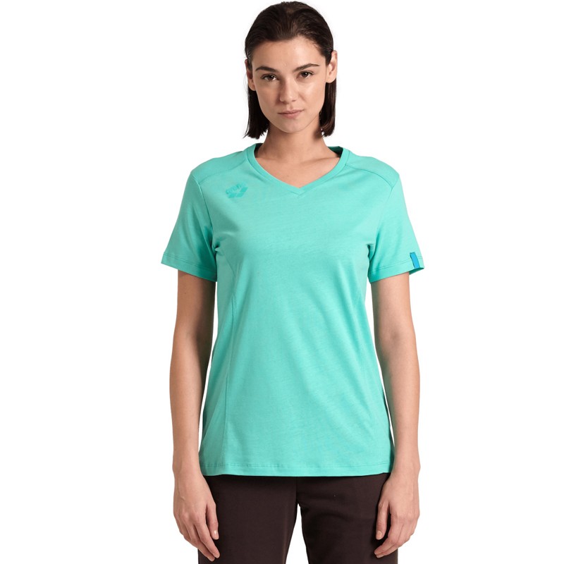 TEAM PANEL T-SHIRT Water - WOMAN Color