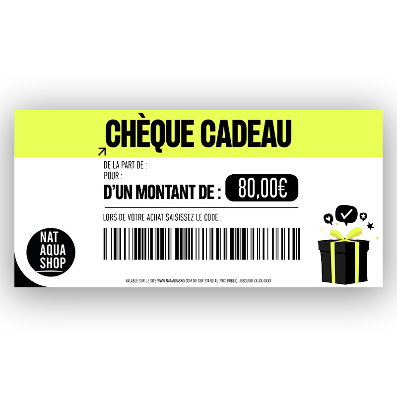 CHEQUE CADEAU 80 EUROS 