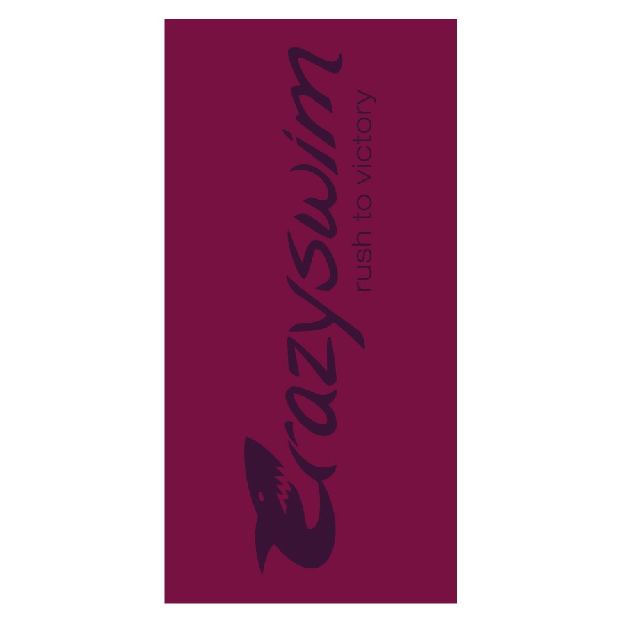 CRAZY SPORT TOWEL  Burgundy- Color