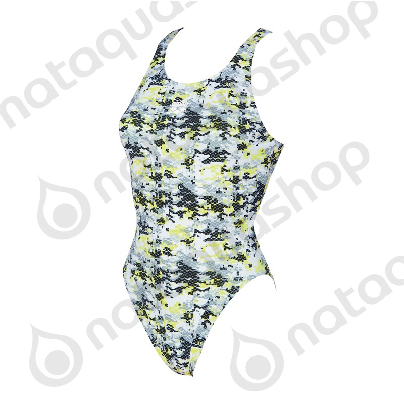 CAMOUFLAGE TECH BACK ONE PIECE - FEMME