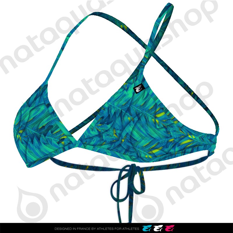 MAD FERN TRIANGLE TIE BACK - FEMME BLEU LAGOON couleurs