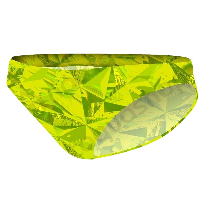 PRIMEVAL BIKINI BRIEF - FEMME VERT LIME Color