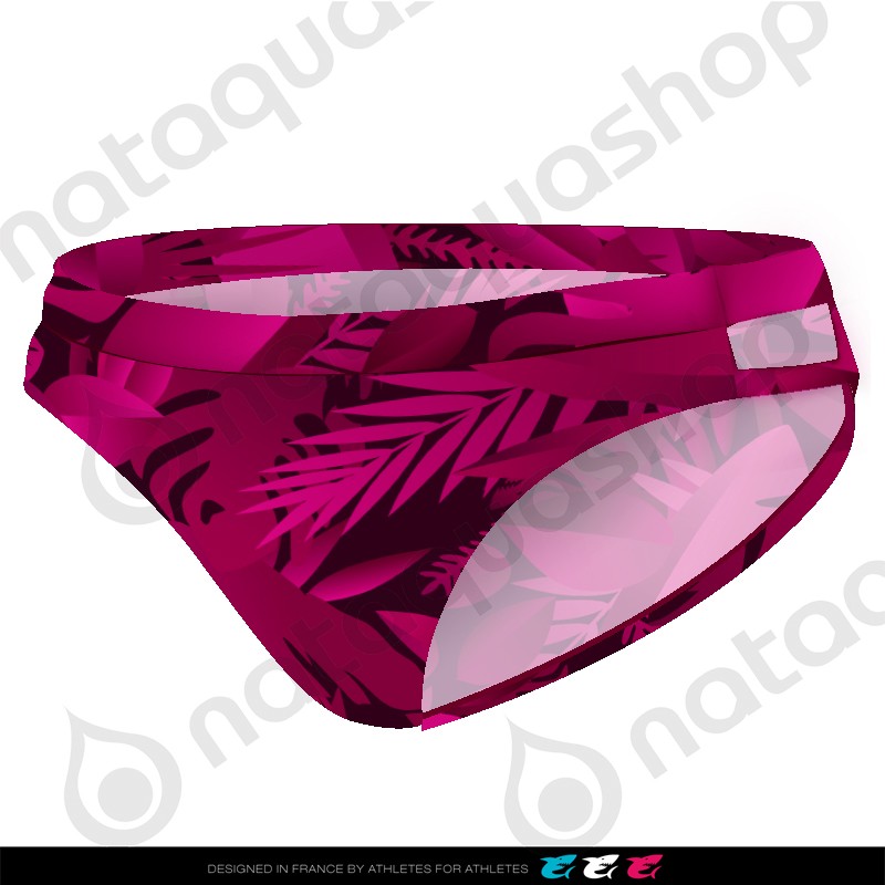 LEAVES FOREST DOUBLE STRAP BRIEF - LADIES Cherry Pink Color