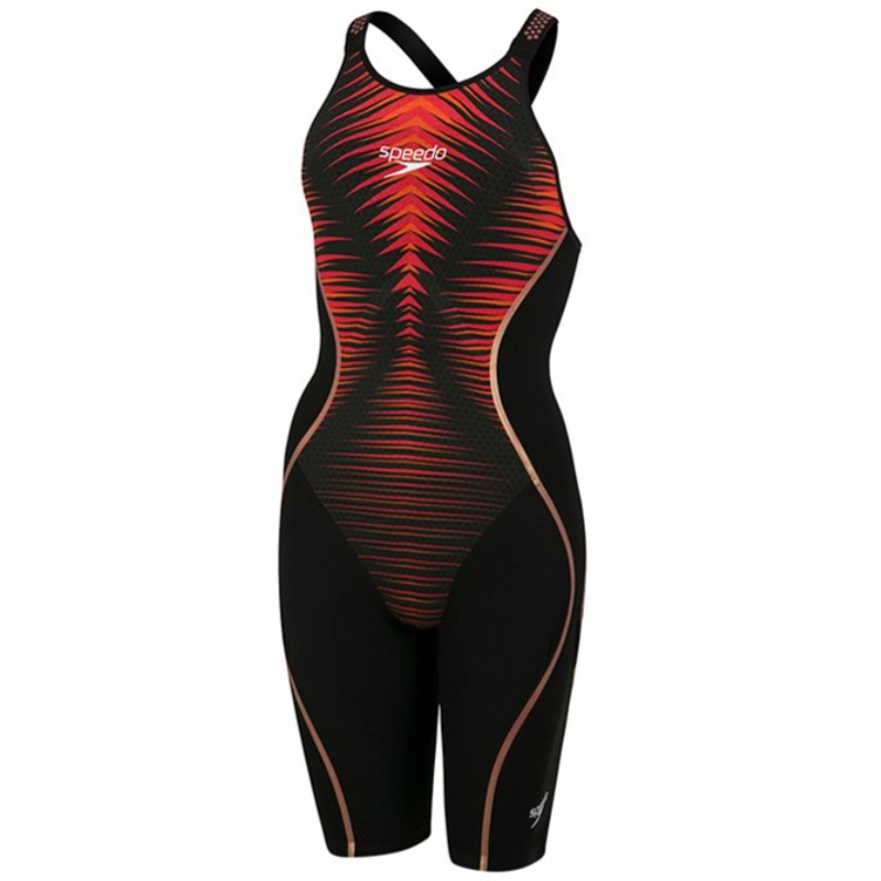 LZR PURE INTENT DOS FERME - FEMME Black-red Color