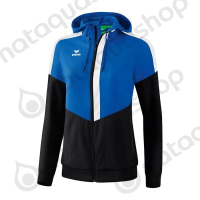 VESTE A CAPUCHE TRACKTOP SQUAD - FEMME new roy/noir/blanc