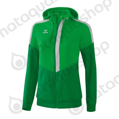 VESTE A CAPUCHE TRACKTOP SQUAD - FEMME fern green/smaragd/silver grey