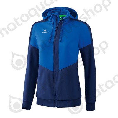 VESTE A CAPUCHE TRACKTOP SQUAD - FEMME new roy/new navy