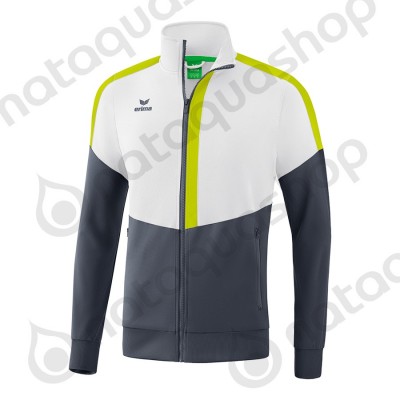 VESTE WORKER SQUAD - JUNIOR blanc/slate grey/bio lime