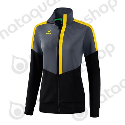 VESTE WORKER SQUAD - FEMME slate grey/noir/jaune