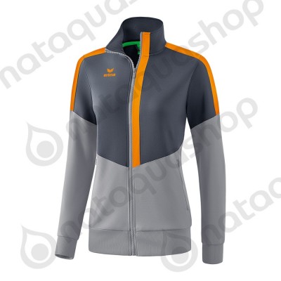 VESTE WORKER SQUAD - FEMME slate grey/monument grey/new orange