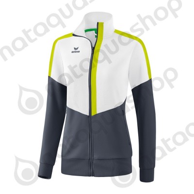 VESTE WORKER SQUAD - FEMME blanc/slate grey/bio lime