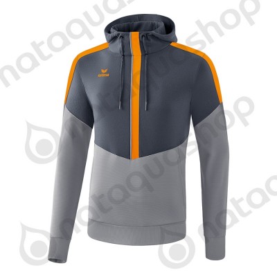 SWEAT A CAPUCHE SQUAD - JUNIOR slate grey/monument grey/new orange