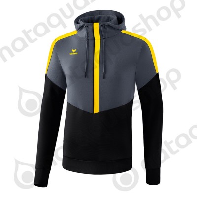 SWEAT A CAPUCHE SQUAD - ADULTE slate grey/noir/jaune