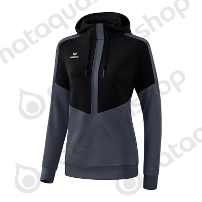 SWEAT A CAPUCHE SQUAD - FEMME noir/slate grey