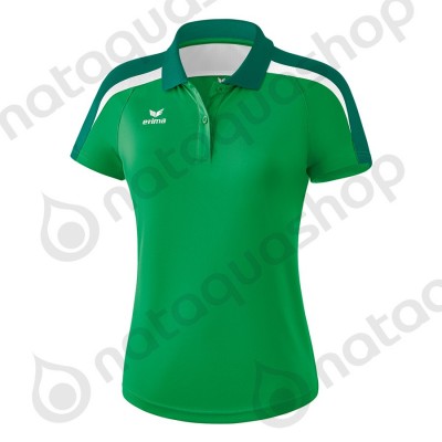 POLO LIGA 2.0 - FEMME emeraude/evergreen/blanc