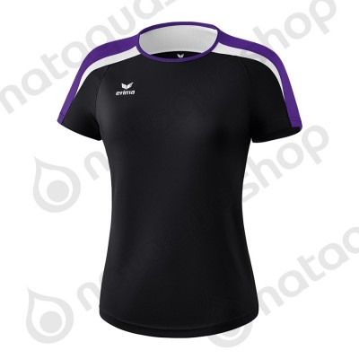 T-SHIRT LIGA 2.0 - FEMME noir/dark violet/blanc