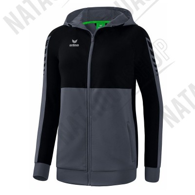 VESTE D'ENTRAINEMENT SIX WINGS A CAPUCHE - FEMME Slate grey/noir