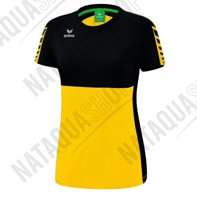 T-SHIRT SIX WINGS - FEMME Jaune/Noir