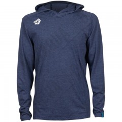 TEAM PANEL HOODED LONG SLEEVE T-SHIRT - UNISEXE