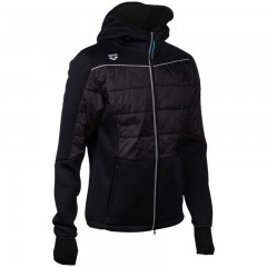 TEAM HOODED F/Z HALF-QUILTED JACKET - UNISEXE