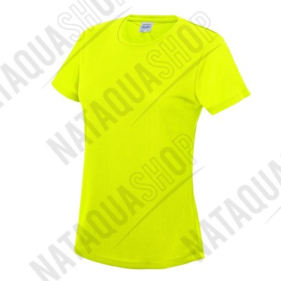 T-SHIRT FEMME - JC005 Jaune fluo