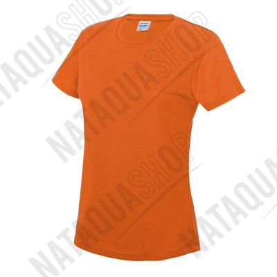 T-SHIRT FEMME - JC005 ORANGE FLUO